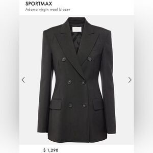 Sportmax Adamo Virgin Wool Blazer